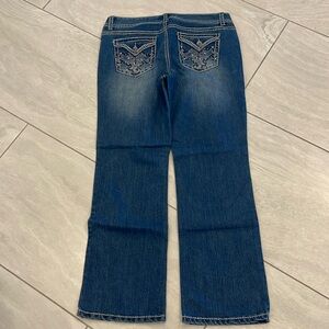Nine West women’s Annette modern rise embellished jeans size 12/30